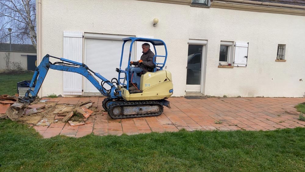 Démolition terrasse Cherisy 28500