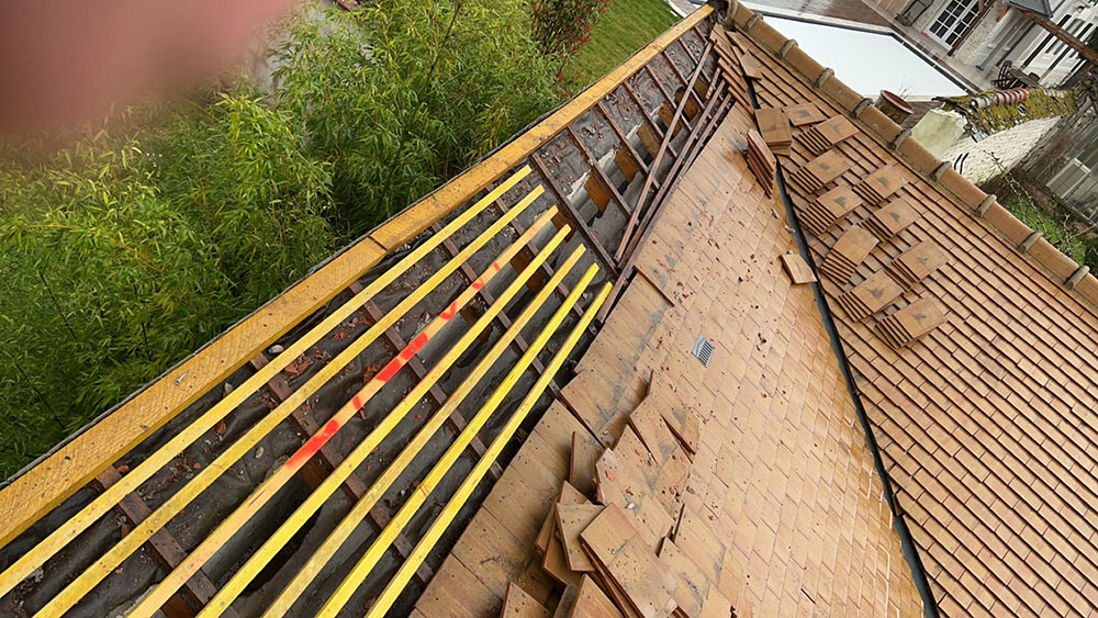 Changement liteaux toiture Davron 78810