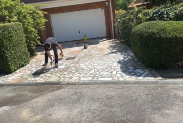 Réfection d'une allée en marbre défectueuse Vernouillet Vernouillet 78540 - finitions
