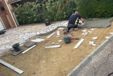 Réfection d'une allée en marbre défectueuse Vernouillet Vernouillet 78540 - resultat final